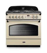 Rangemaster Classic FX 90cm Dual Fuel Range Cooker - Cream with Chrome Trim | CLAS90FXDFFCR/C