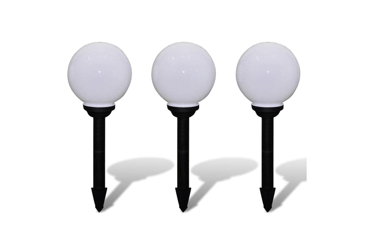 vidaXL 40864 Outdoor Pathway Lamps 3 Pcs Led 20cm With Ground Spike