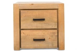 Coolmore Bedside Locker | 2 Drawer | Natural