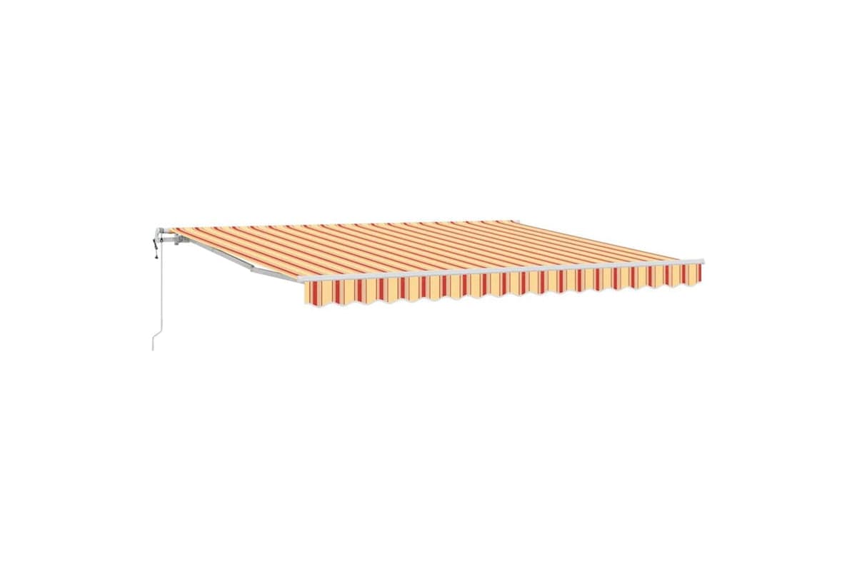 Vidaxl Retractable Awning 400 X 300 Cm Yellow And Orange