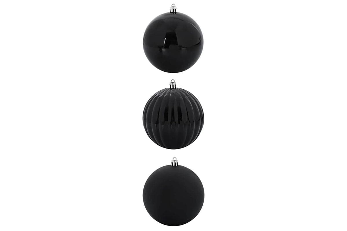 Vidaxl Christmas Bauble Set 3 Pcs Black