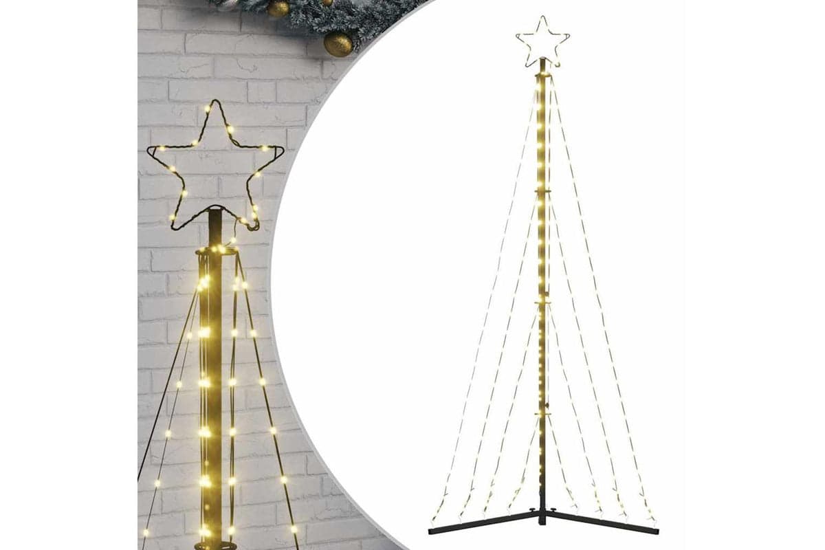 Vidaxl Led Christmas Tree 339 Leds Warm White 187 Cm