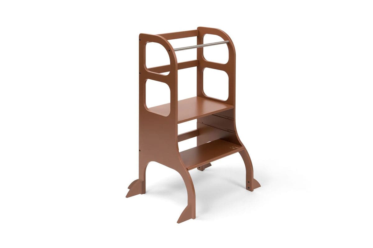 Ette Tete Adjustable Helper Tower Step Up Mocha Mouse | Helper Tower | Wood | Adjustable Height