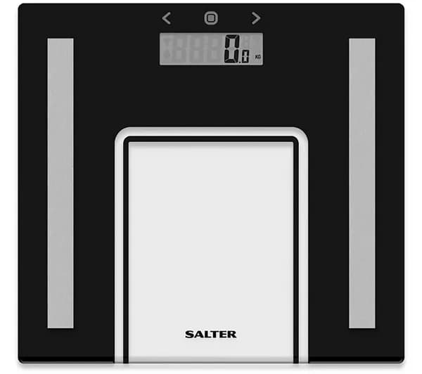SALTER 9128 Glass Analyser Bathroom Scale - Black