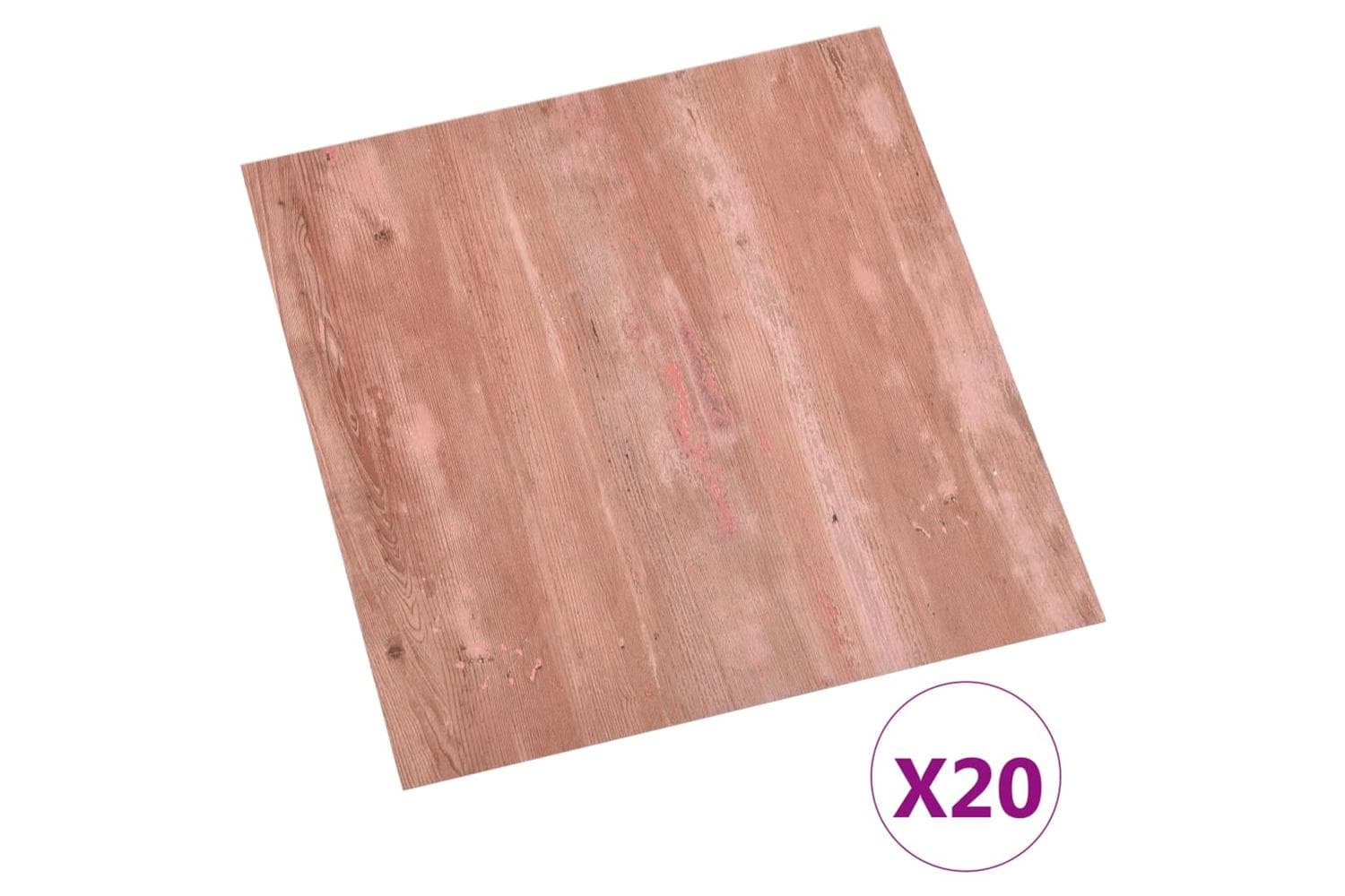 Vidaxl Self-adhesive Flooring Planks 20 Pcs Pvc 1.86 Sq M Red