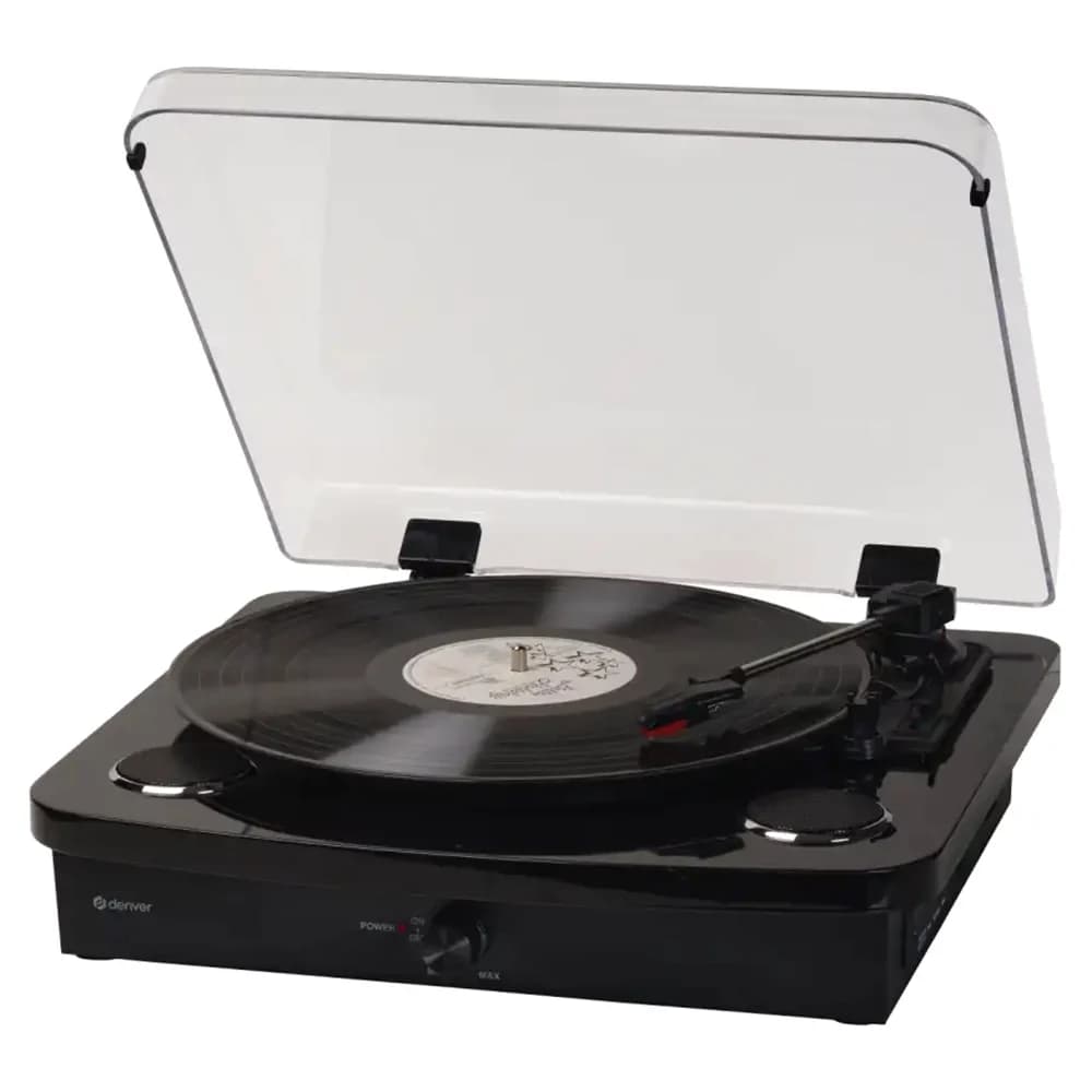 Denver Retro Turntable - Piano Black | VPL-230B
