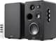 Majority D100X Powered Bluetooth Bookshelf Speakers – 100W | HDMI ARC | Phono Input | Black | 1000003132