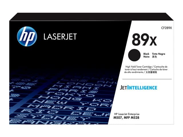 HP - 89X - high capacity - black - original - LaserJet - toner cartridge (CF289X)