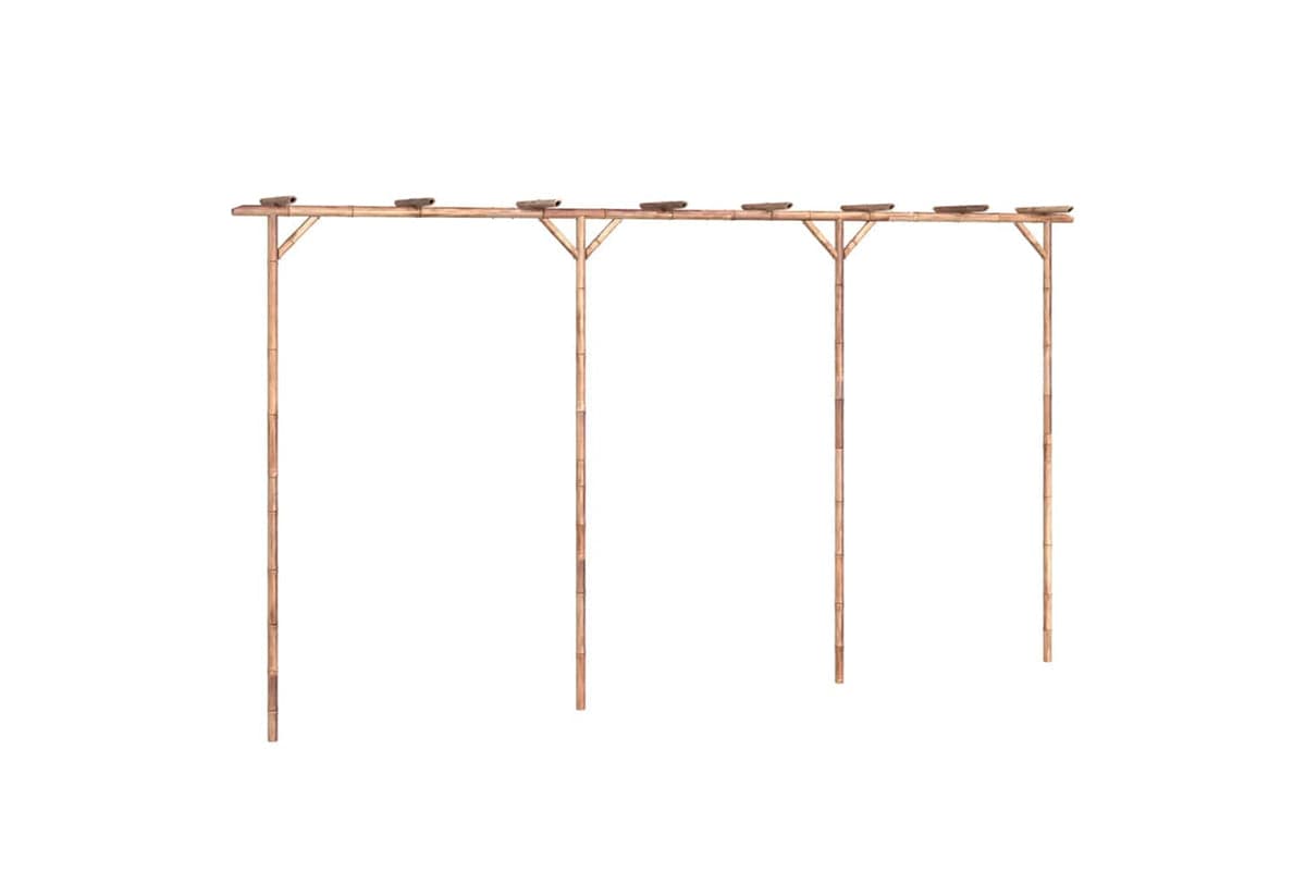 vidaXL 341747 Pergola Bamboo 385x40x205cm