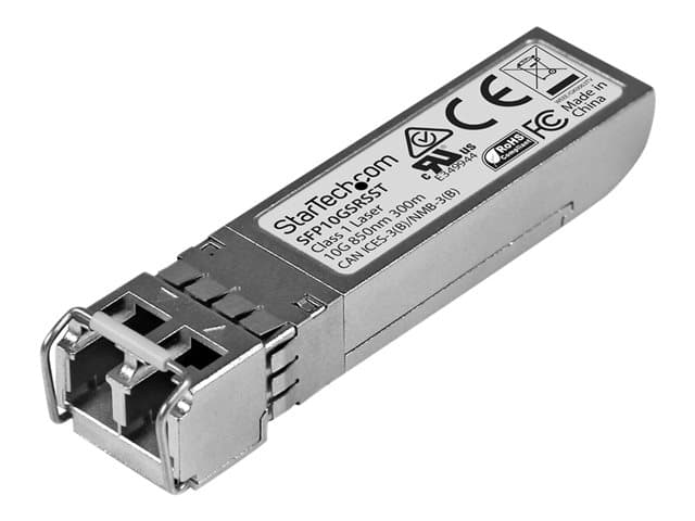 STARTECH.COM - Startech Cisco SFP-10G-SR-S Compatible SFP+ Module, 10GBASE-SR, 10GbE MMF Optic Transceiver, 10GE Gigabit Ethernet SFP+, LC Connector, 300m, 850nm, DDM, Cisco Firepower, ASR9000, C9300 - Lifetime Warranty (SFP10GSRSST) - SFP+ transceiver module - 10GbE