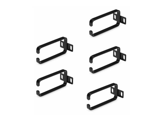 STARTECH.COM - Startech 5-Pack 1U Vertical Cable Management D-Ring Hooks, Cable Manager For 19" Server Racks/Cabinets, Network Rack Wire Organizers, Cable Guide Rings - cable management ring (vertical) - 1U