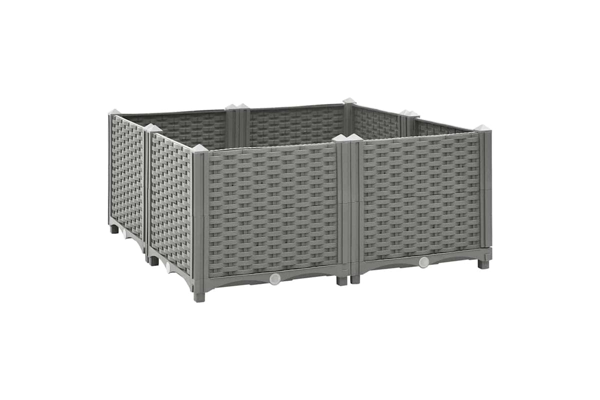 vidaXL Raised Bed 80x80x38cm Polypropylene