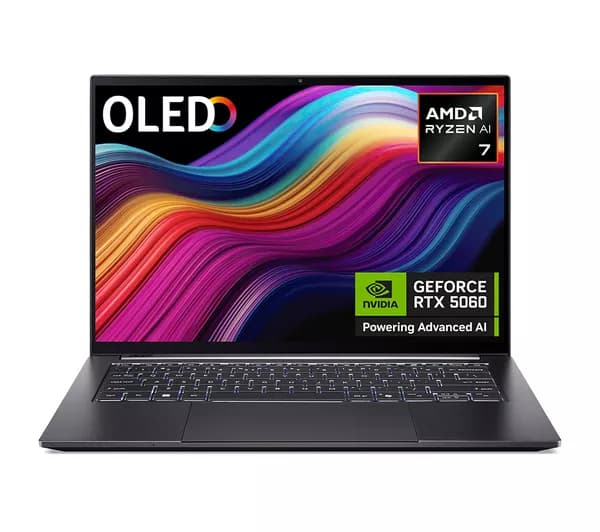ACER Swift X 14 AI 14.5" Laptop, Copilot+ PC - AMD Ryzen AI 7 350, 2 TB SSD, Grey