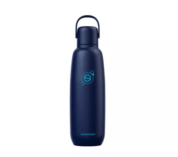 SODASTREAM Fizz & Go Insulated Stainless Steel Sparkling Water Bottle - 900 ml, Blueberry