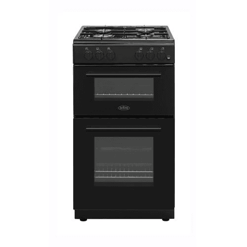 Belling BFSG51TCBKLPG, 50cm, Twin Cavity Gas Cooker, Black