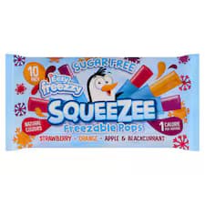 Eezy Freezzy Squeezee Sugar Free Pops 10 X 50Ml