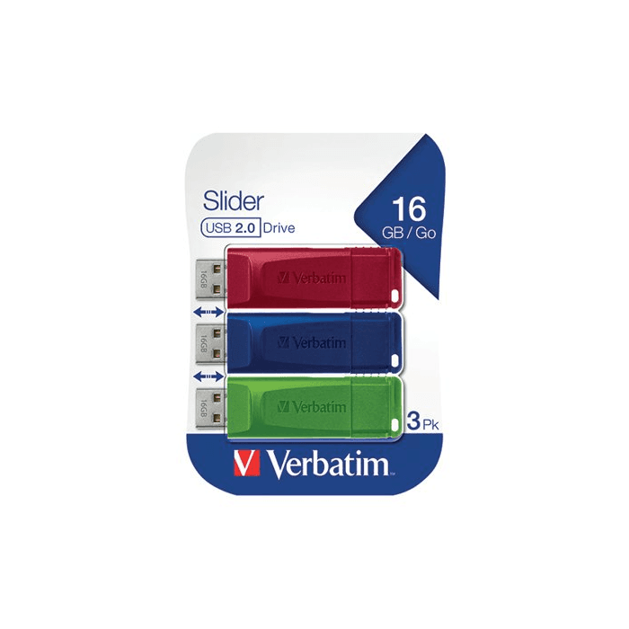 Verbatim 49326, 16GB USB 2.0 (3 Pack)
