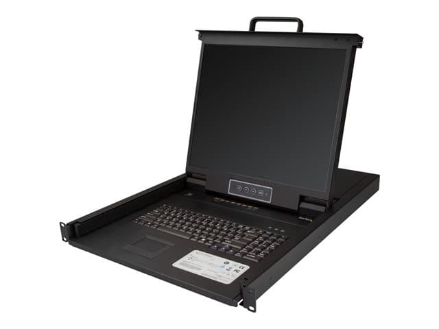 StarTech 8 Port Rackmount KVM Console with 6ft Cables, Integrated KVM Switch with 19" LCD Monitor, Fully Featured 1U LCD KVM Drawer- OSD KVM, Durable
