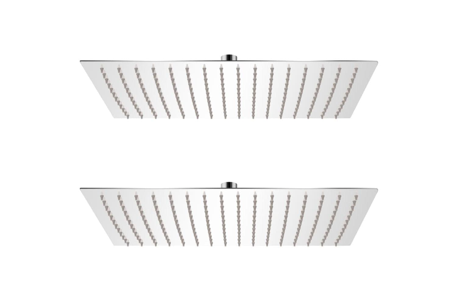 vidaXL 275945 Rain Shower Head 2 Pcs Stainless Steel 30x40cm
