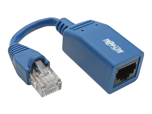 Tripp Lite - Eaton Tripp Lite Series Cisco Console Rollover Cable Adapter (M/F) - RJ45 to RJ45, Blue, 5 in. - serial adapter - 12.7 m - blue