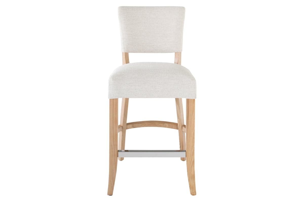 Pryce Counter Stool | Linen | Woodland Leg