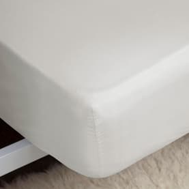Egyptian Cotton 200 Thread Count Fitted Sheet Ivory 18" Box