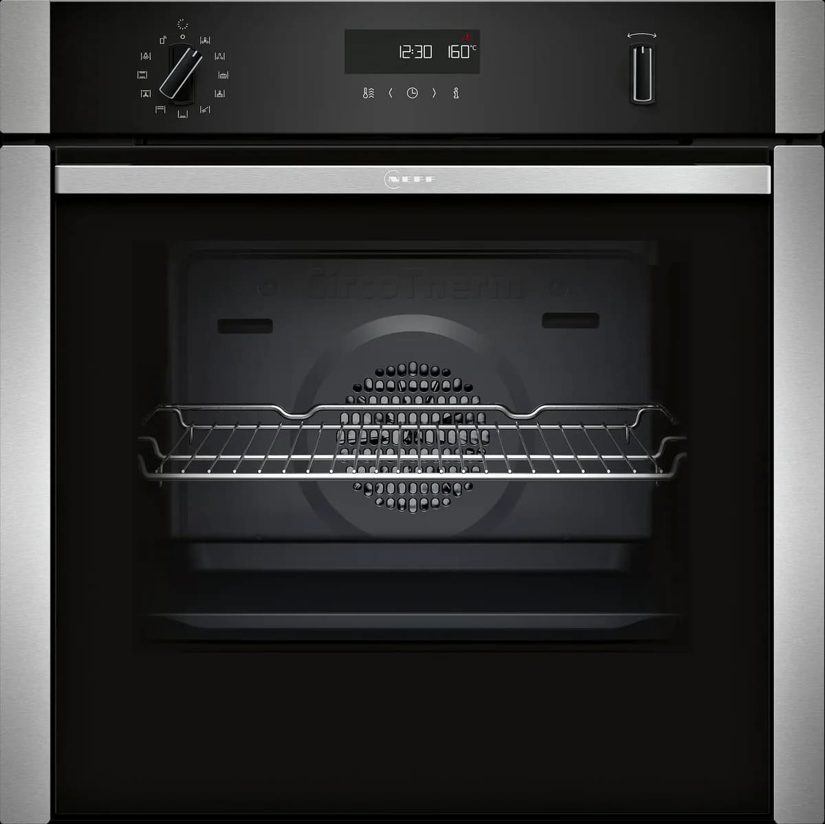 NEFF N50 Slide&Hide Pyrolytic Single Oven - Stainless Steel | B6ACH7AN7B