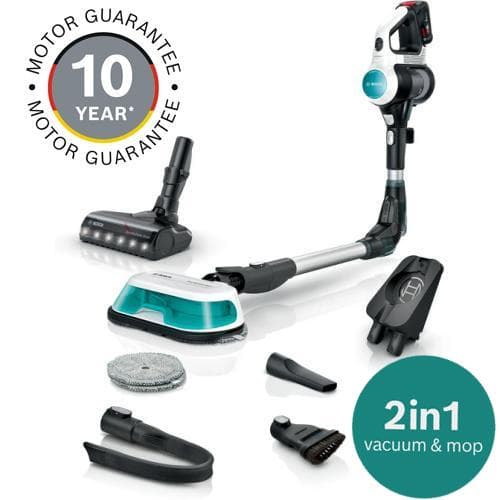 BOSCH            RECHARGEABLE VACUUM CLEANER UNLIMITED 7 PROHYGIENIC AQUA WHITE