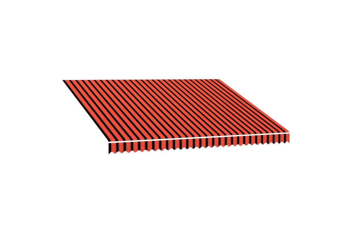 vidaXL Awning Top Sunshade Canvas Orange And Brown 400x300cm