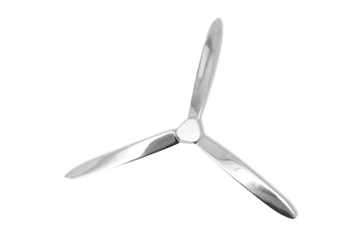 Aluminium Wall-mounted Propeller | Silver | 70 x 70 cm