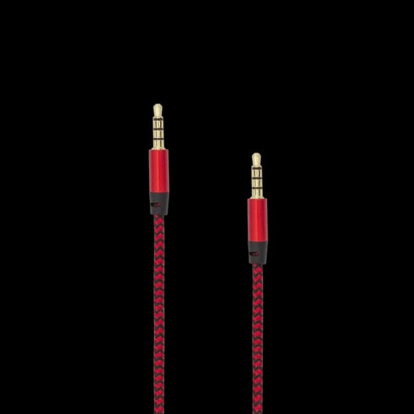 Sbox 1.5M 3.5MM Male Audio AUX Cable - Red | 3535-1.5R