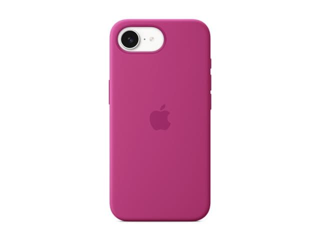 APPLE - Protective cover for mobile phone - silicone - Fuchsia - for iPhone 16e