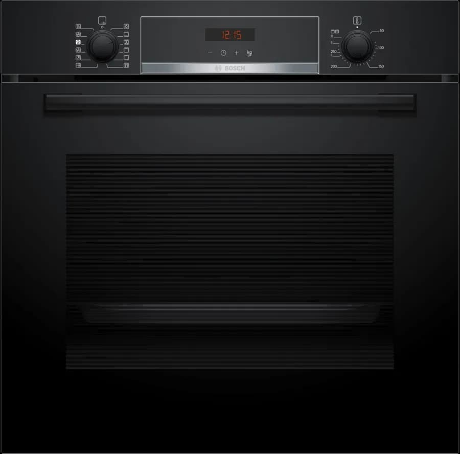Bosch HQA574BB3B 71L Series 4 Built-in oven with added steam function 60 x 60 cm – Black