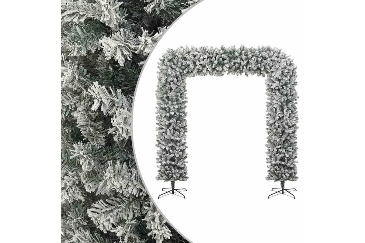 Vidaxl Christmas Tree Arch With Flocked Snow 240 Cm
