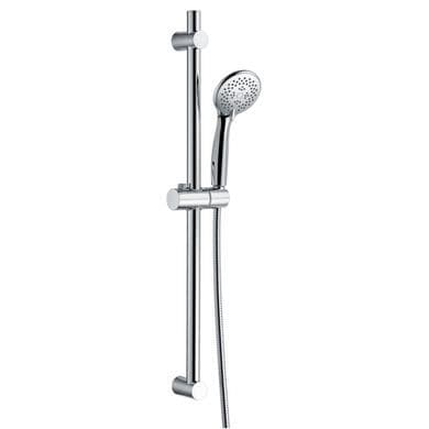 Chrome Round Easy Adjustable Height Slide Rail Kit with Hand Shower