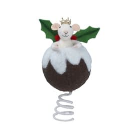 Christmas Pudding Mouse Tree Topper