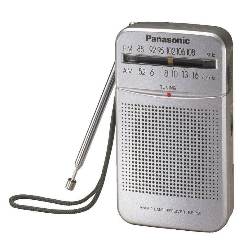 PANASONIC AM/FM POCKET RADIO SILVER