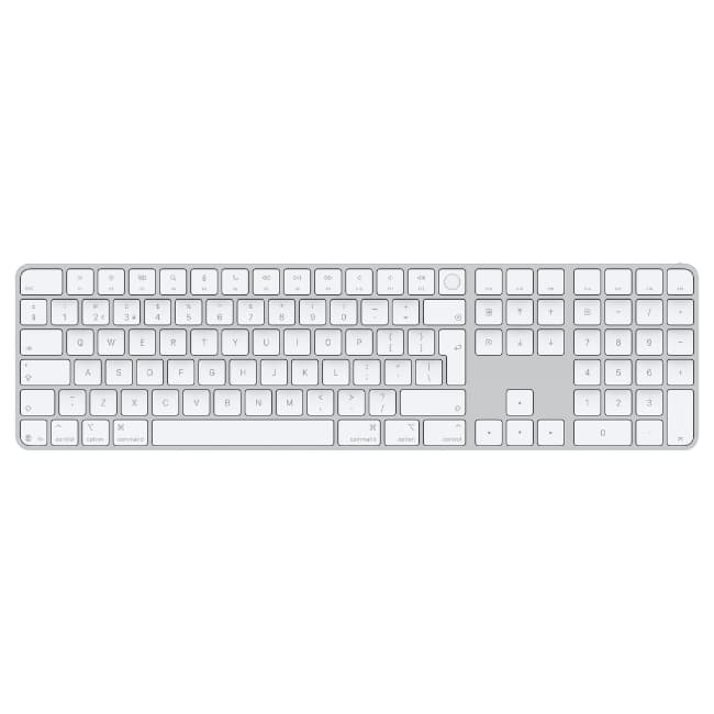 Apple Magic Keyboard with Touch ID and Numeric Keypad - White | MXK73B-A
