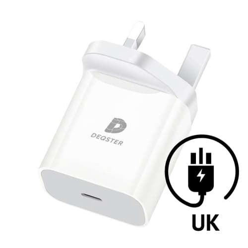 Deqster - 20W USB-C CHARGER PLUG WHITE