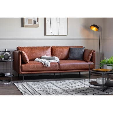 ONLY OPENED - 5059413688089 - Wigmore Sofa Brown Leather