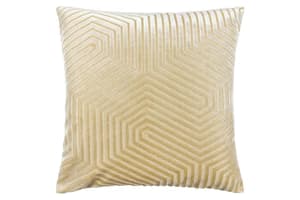 Evoke Feather Cushion | Ivory/Gold | 45 x 45 cm