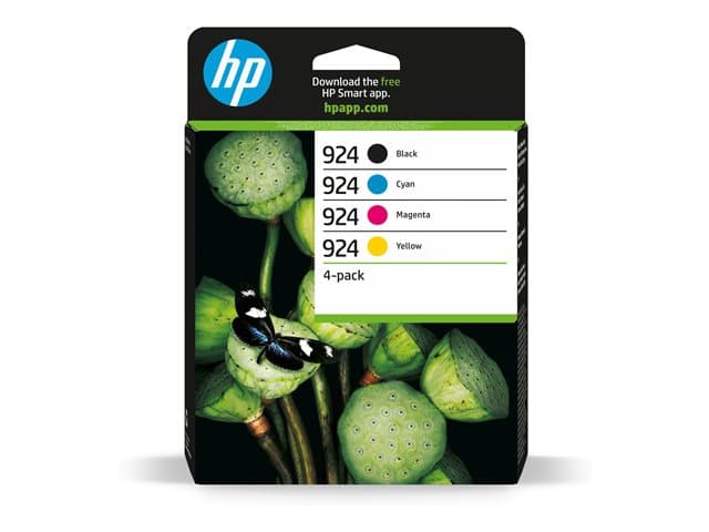 HP - 924 - 4-pack - cyan, magenta, yellow, black - original - ink cartridge
