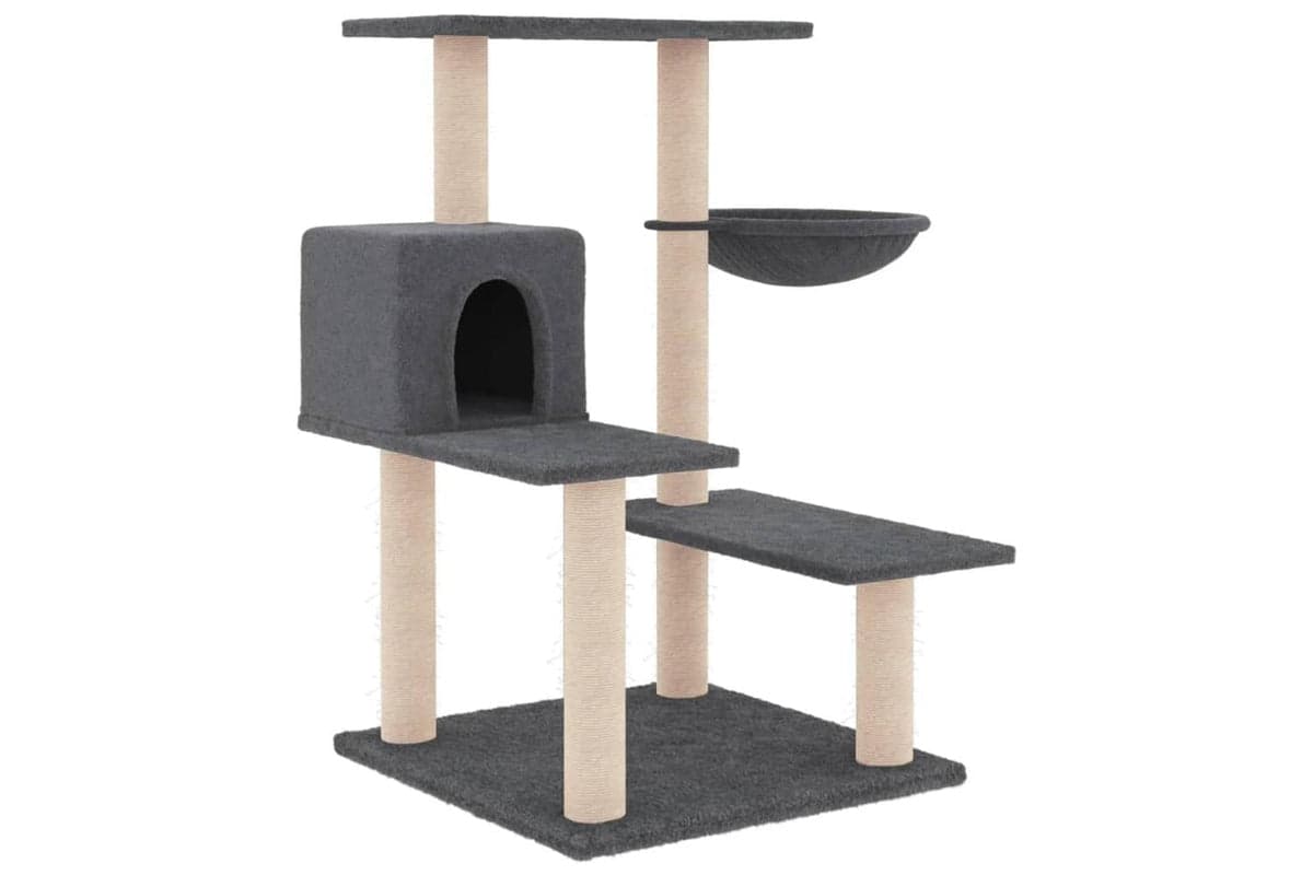 Vidaxl Cat Tree With Sisal Scratching Posts Dark Grey 825 Cm