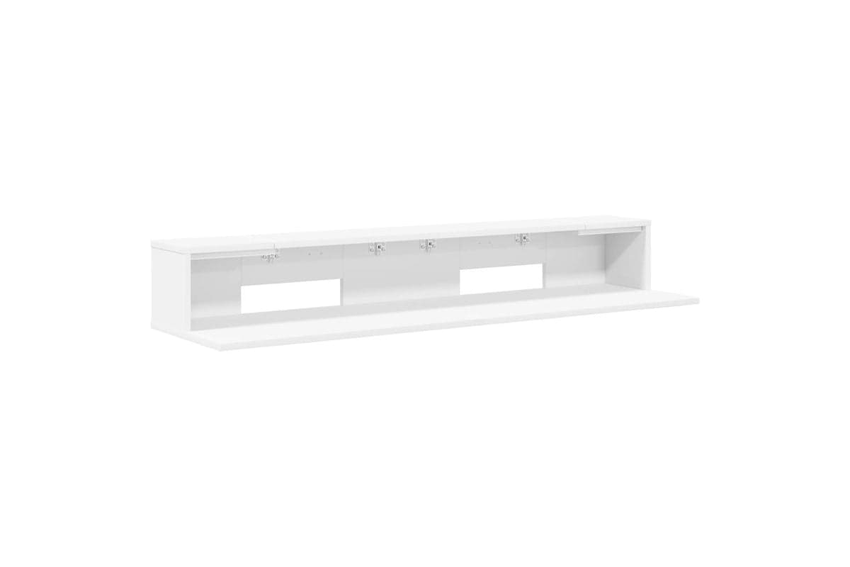 Vidaxl Studio Desk White 130 X 36 X 195 Cm Engineered Wood