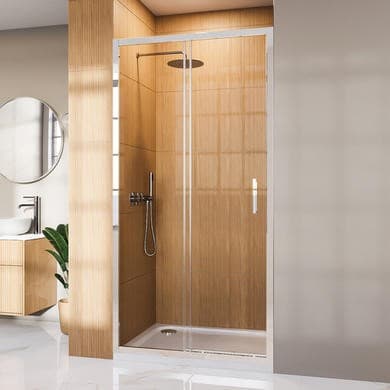 Chrome- Sliding Door Shower Enclosure 8mm Glass - Pavo