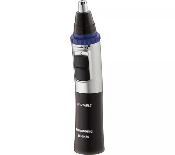 PANASONIC ER-GN30-K503 Wet & Dry Nose & Ear Trimmer - Black & Silver