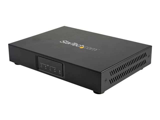 STARTECH.COM - Startech 2x2 HDMI Video Wall Controller, 4K 60Hz HDMI 2.0 Video Input to 4x 1080p Output, Video Wall Processor for Multi Screen Display, Video Wall Splitter, RS232/Ethernet Control - Remote configuration (ST124HDVW) - video/audio splitter - 4 ports