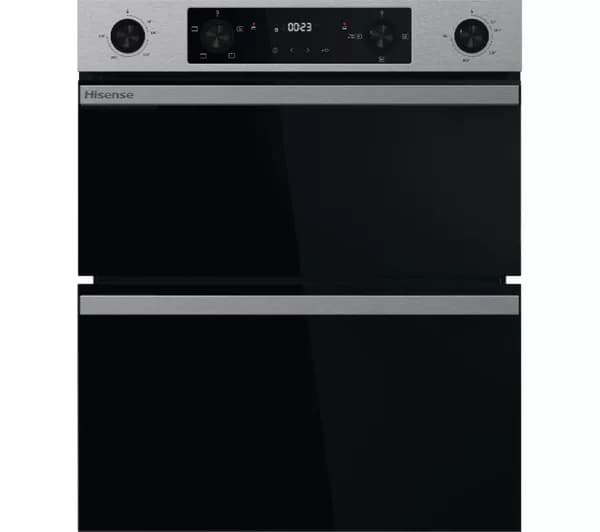 HISENSE Hi6 54/38L BUD714221CX Electric Built-under Double Oven - Stainless Steel