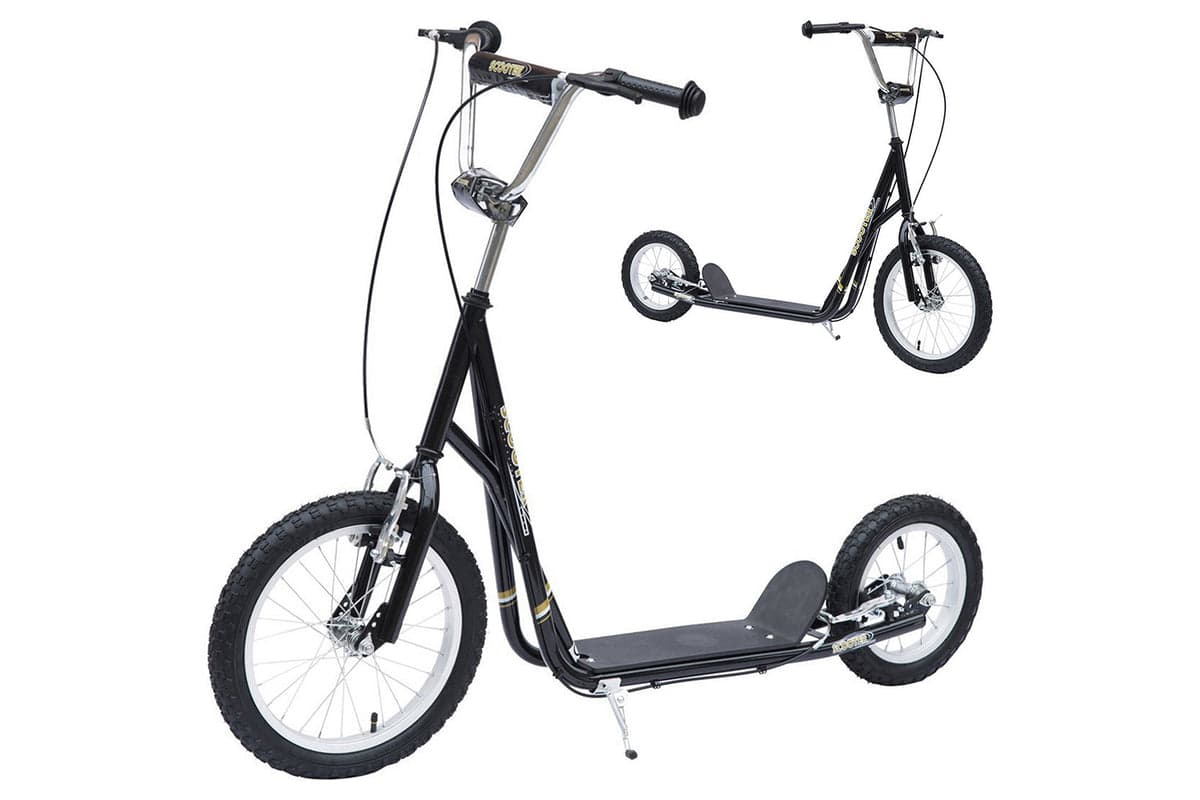 Homcom 53-0022 12" Kids Bicycle Scooter | Black