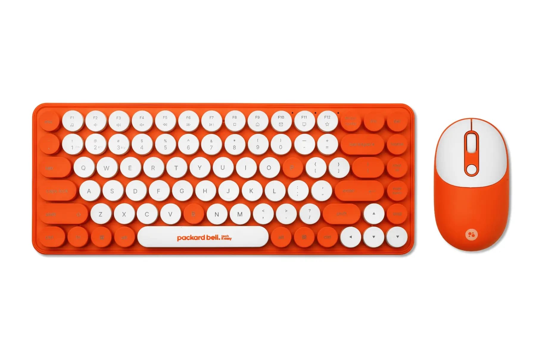 Packard Bell The DotCombo Wireless Keyboard and Mouse Orange UK Layout